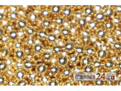 Шарики для мушек D 2,8 мм., цвет золото, уп. 100 шт.